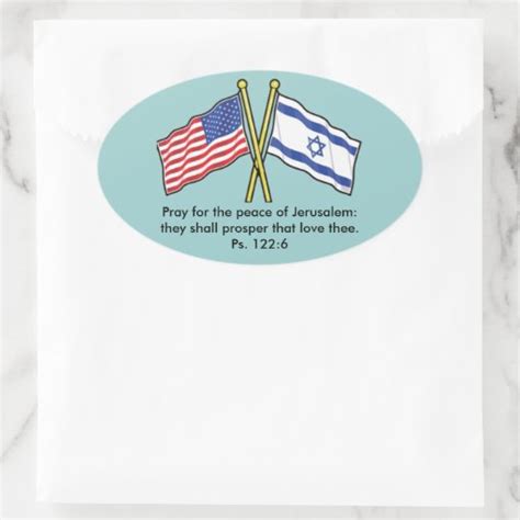 Pray For The Peace Of Jerusalem Stickers | Zazzle