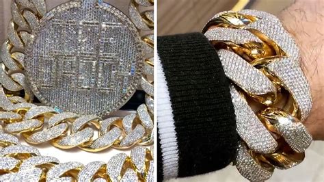 Gucci Mane's Wife Gifts Him 'Biggest' Cuban Link Chain & Pendant Set