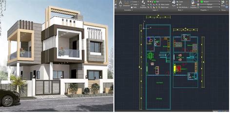 51 مخطط أوتوكاد من تصميمات لفيلات مختلفة المساحات - مجلتك المعمارية