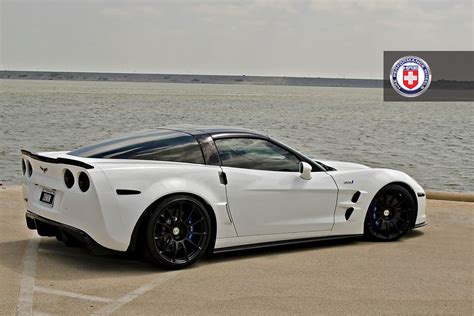 Chevrolet Corvette C6 ZR1 White HRE P43S Satin Black - a photo on Flickriver