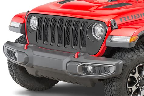 2018-2021 Jeep Wrangler JL Matte Black Grille with Inserts Mopar ...