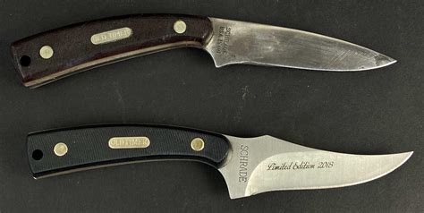 Lot - (2) Schrade Fixed Blade Hunting Knives