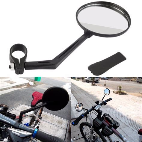 Universal Bicycle Mirror Adjustable Mountain Bike Handlebar Rearview ...