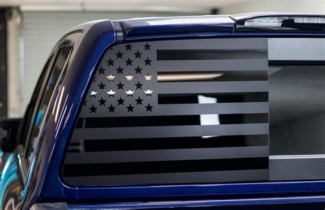 American Flag Rear Driver Window Decal (2016-2019 TITAN XD) - Premium ...