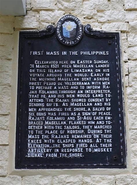 National Registry of Historic Sites and Structures in the Philippines: First Mass in the ...