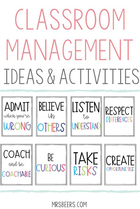 Classroom Management Activities for Middle School