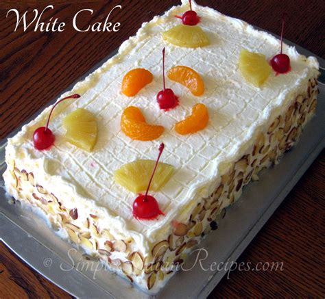 White Cake With Whipped Cream And Oranges | Simple Indian Recipes