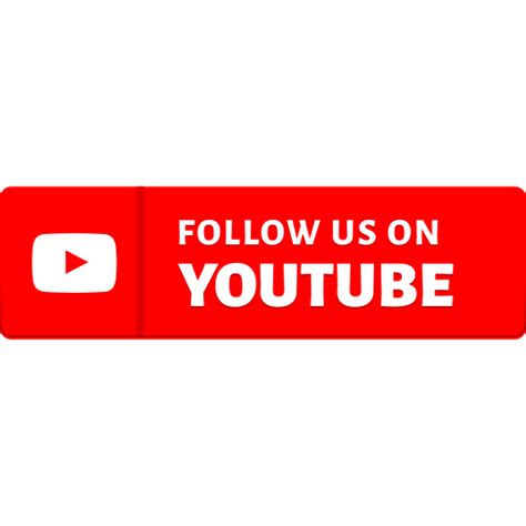 Follow Us On YouTube icon PNG and SVG Vector Free Download