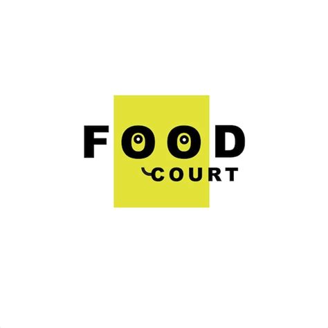 Premium Vector | Food court logo vector template