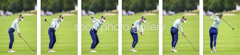 Nelly Korda USA Six Stage Swing Sequence Collage Images | Golf Posters