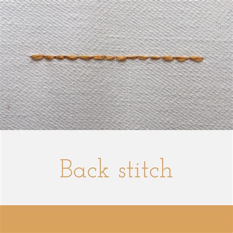 embroidery tutorial back stitch