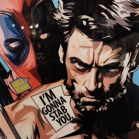 DeadPool & Wolverine Poster" I'm going to stab..." - Infamous Inspiration