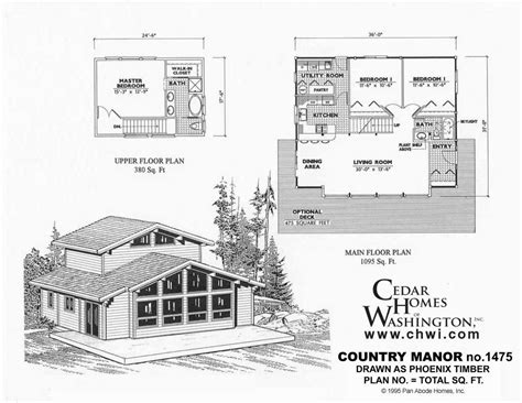 Country Manor Floor Plans – Cedar Homes of Washington