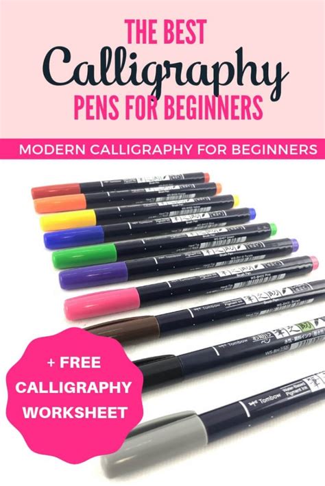 The Best Brush Calligraphy Pens for Beginners | Vial Designs