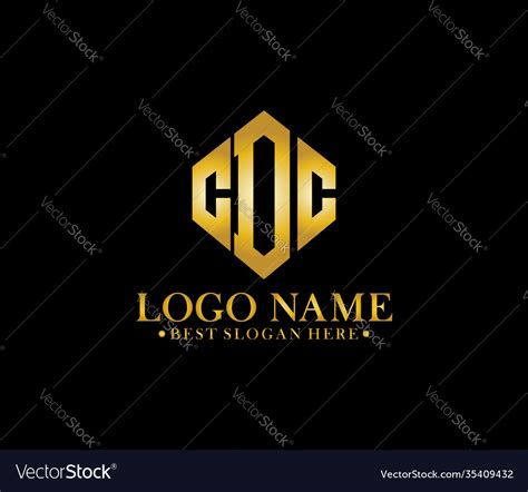 Cdc diamond alphabet modern logo design concept Vector Image