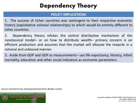 Report Prebisch Frank dependency theory