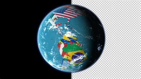 World Globe and Flags, Motion Graphics | VideoHive