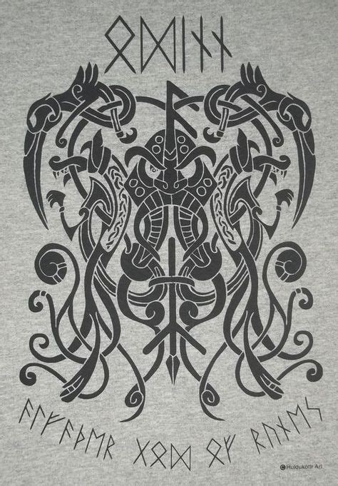 S XL Odinn Odin Rune Pagan Norse T-Shirt Choice of by TerraWear | Norse ...