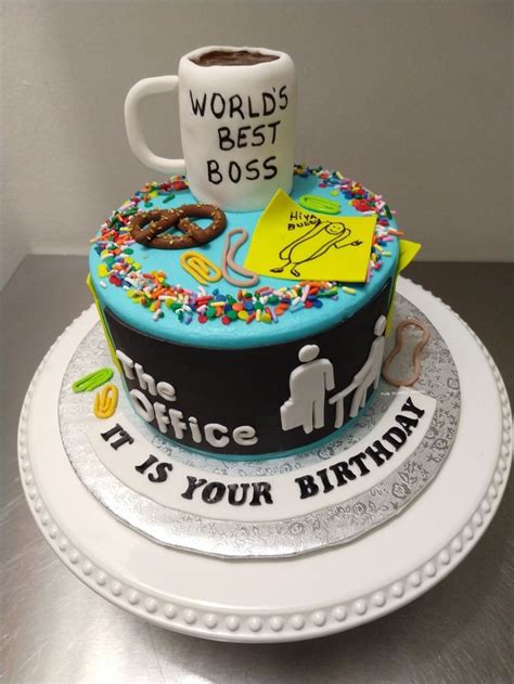 The Office cake | Office birthday, Office birthday party, Themed cakes