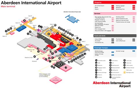 Aberdeen Airport Map - Ontheworldmap.com