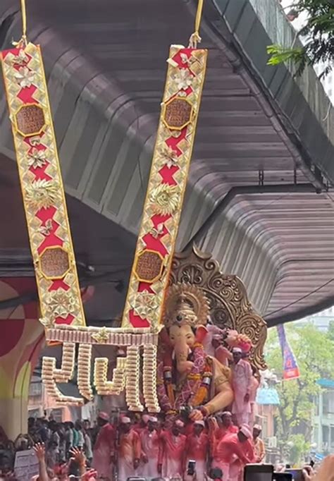 Ganpati Visarjan 2023: Flowers, Dance And Colours, Devotees Bid Adieu ...