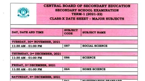 Cbse Class 10 Date Sheet 2021-22, Nt J865yq7arwm