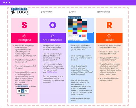 FREE SOAR Analysis Template (with guide) | Xtensio