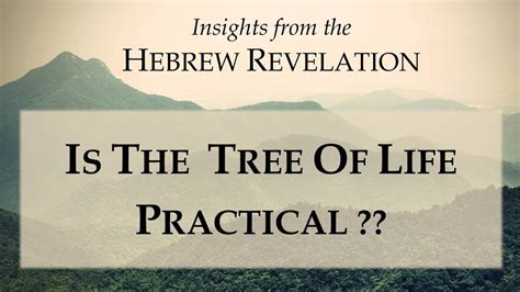 Is the Tree of Life practical? (Revelation 22:2) - YouTube