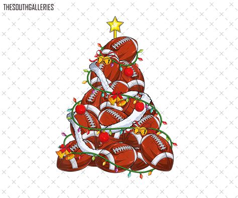 Football Lovers Christmas Png American Football Christmas - Etsy