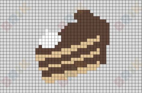 Chocolate Cake Pixel Art | Pixel art, Lego art, 8 bit art