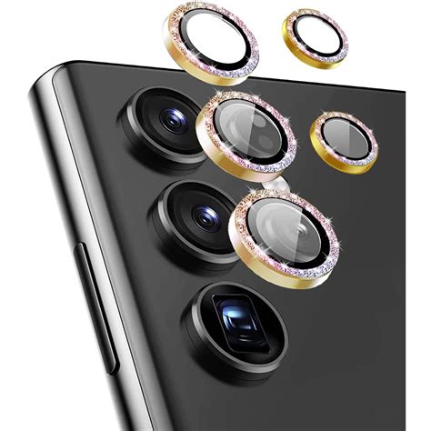 Glitter Camera Lens Protector for Galaxy S22 Ultra Aluminum Alloy Metal ...