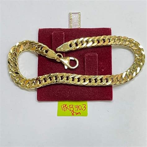 18K SAUDI GOLD BRACELET | Shopee Philippines