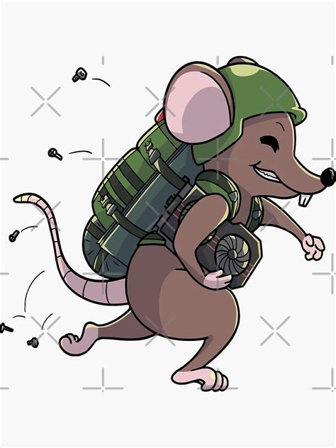 "Escape from Tarkov looting rat" Sticker for Sale by ItsJustMax | Redbubble