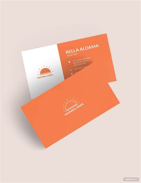 Modern Restaurant Business Card Template in Publisher, PSD, Word, Pages, Illustrator, Google ...