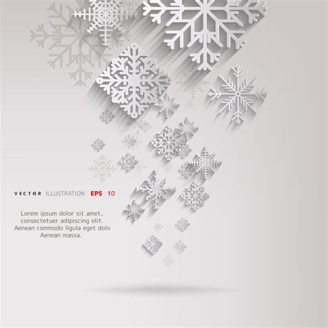 Premium Vector | Abstract christmas background with snowflakes