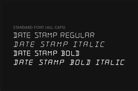 Date Stamp ~ Display Fonts on Creative Market