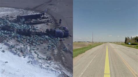 Examining the intersection of the Humboldt Broncos bus crash via Street View - The Globe and Mail