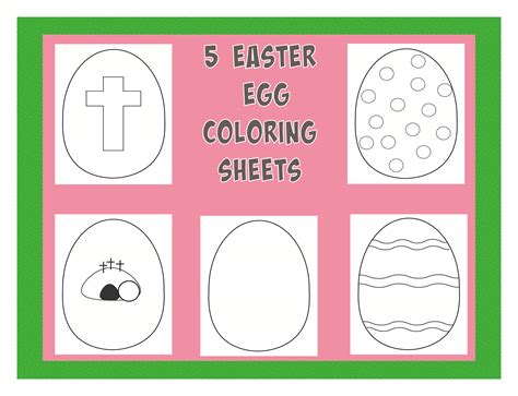 Free Easter Egg Coloring Sheets – Deeper KidMin