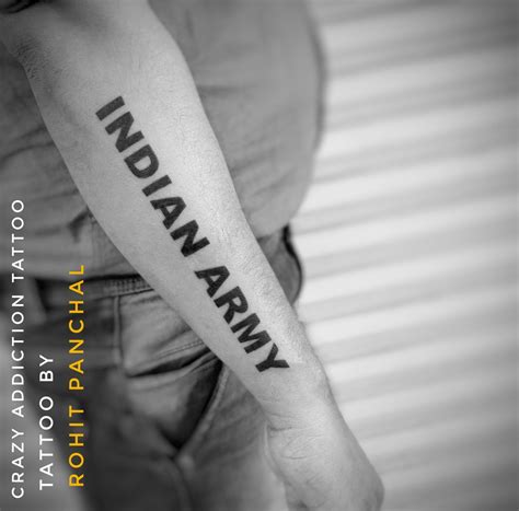 Indian Army Tattoos For Men