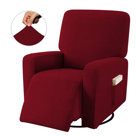 Recliner Chair Slipcover Protector Washable Sofa Couch Cover Elasticity Stretch Anti-slip ...