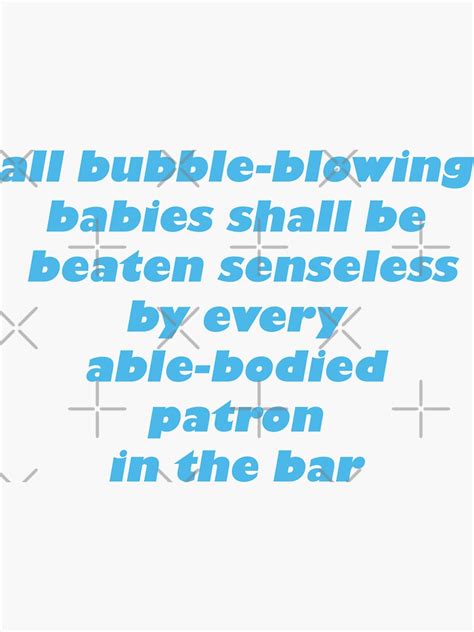 "Bubble blowing babies" Sticker by ptrclnnn | Redbubble