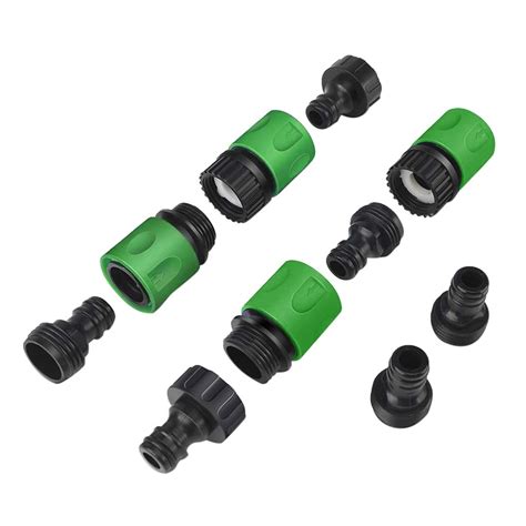 Garden Hose Quick Connect Plastic Fitting Water Connectors 3/4 inch 1Set - Walmart.com - Walmart.com