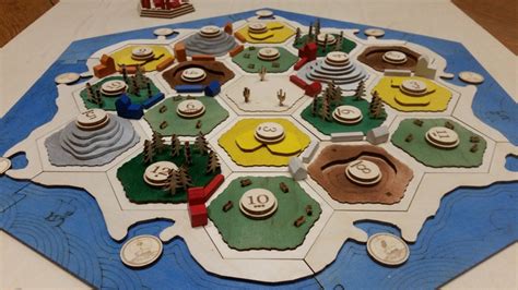 Settlers of Catan Board wooden 3d board 3-4 Player and 5-6 | Etsy