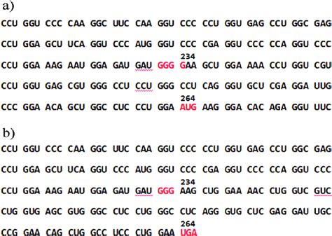 Comparison of mRNA sequences from the wild-type control and proband ...