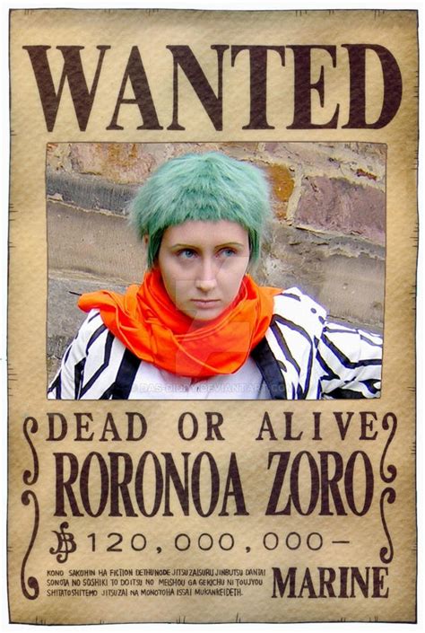 One Piece Wanted Poster Zoro