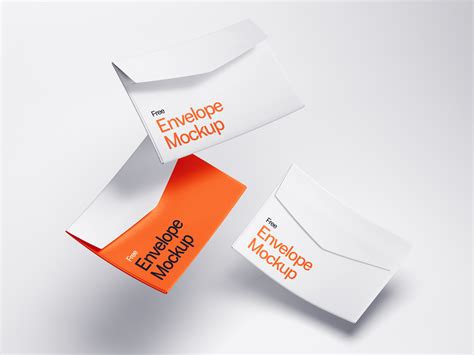 Falling Envelopes Mockup - Mockup World