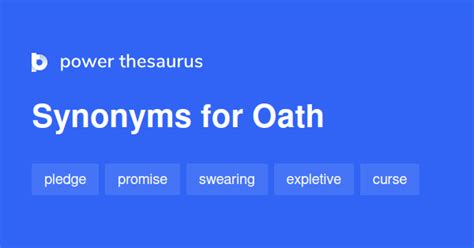 Oath synonyms - 748 Words and Phrases for Oath