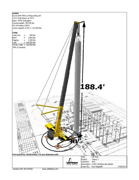 Crane Lift Plan Template