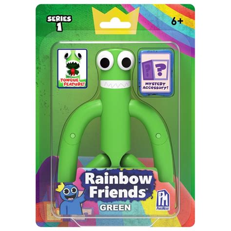 Rainbow Friends 13cm Green Figure Series 1 | Smyths Toys UK