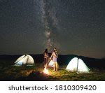 Person standing under the Milky Way image - Free stock photo - Public Domain photo - CC0 Images